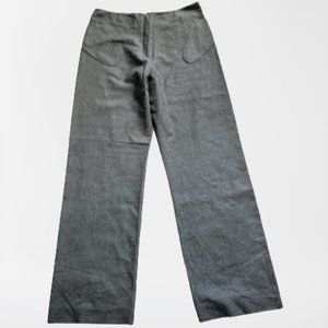 Vintage Dress Charcoal Gray Soft Wool Pants by TSE NEW YORK made in ITALY